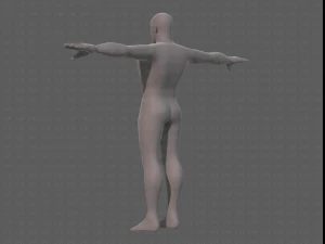 base mesh man character v21 3D Model