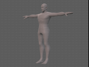 base mesh man character v21 Model 3D