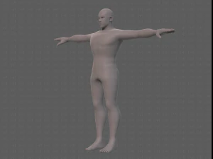 base mesh man character v21 3D Model