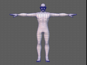 base mesh man character v21 Model 3D
