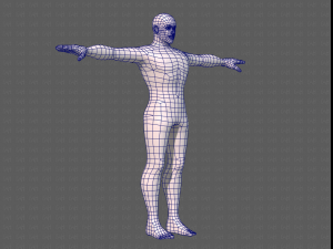 base mesh man character v21 Model 3D
