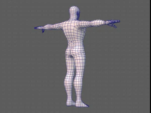 base mesh man character v21 3D Model