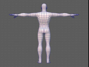 base mesh man character v21 3D Model