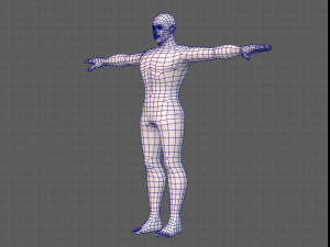 base mesh man character v21 Model 3D