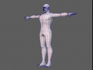 base mesh man character v21 3D Model
