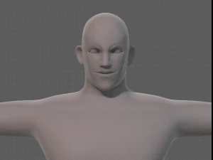 base mesh man character v21 3D Model