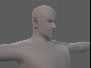 base mesh man character v21 3D Model