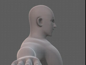 base mesh man character v21 3D Model