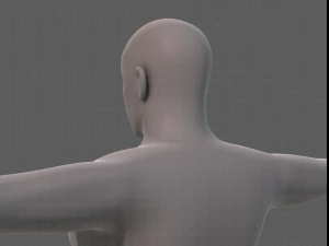 base mesh man character v21 3D Model