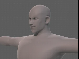 base mesh man character v21 3D Model