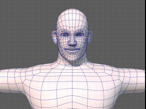 base mesh man character v21 Model 3D