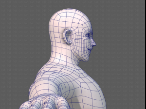 base mesh man character v21 Model 3D