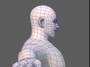 base mesh man character v21 3D Model