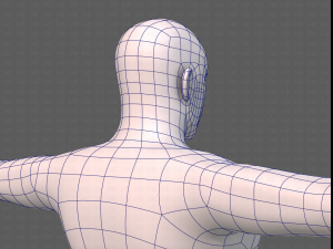 base mesh man character v21 Model 3D
