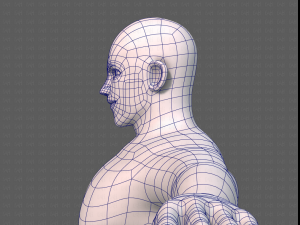 base mesh man character v21 Model 3D
