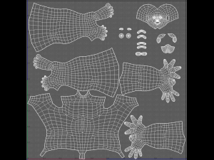 base mesh man character v21 Model 3D