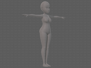 base mesh woman 23 Model 3D