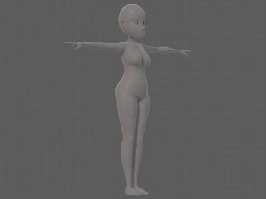 base mesh woman 23 3D Model