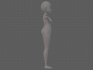 base mesh woman 23 Model 3D