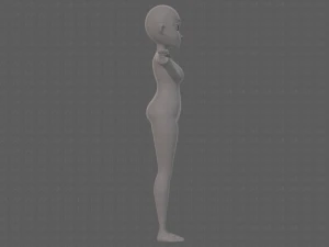 base mesh woman 23 3D Model