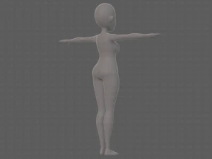 base mesh woman 23 3D Model