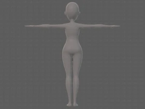 base mesh woman 23 3D Model