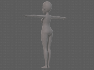 base mesh woman 23 Model 3D
