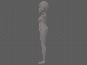 base mesh woman 23 Model 3D