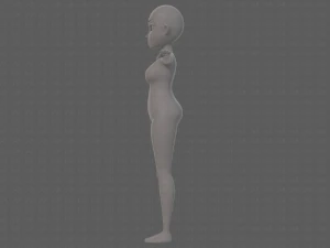 base mesh woman 23 3D Model