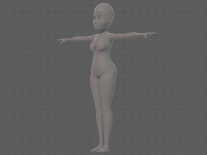 base mesh woman 23 Model 3D