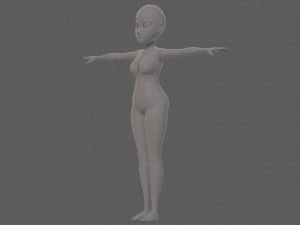base mesh woman 23 3D Model