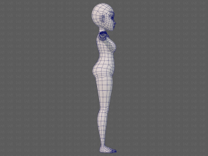 base mesh woman 23 Model 3D