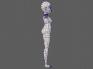 base mesh woman 23 3D Model