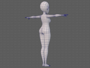 base mesh woman 23 Model 3D