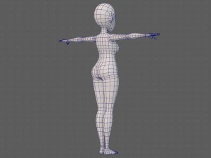 base mesh woman 23 3D Model