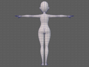base mesh woman 23 Model 3D