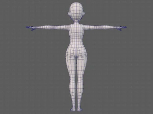 base mesh woman 23 3D Model
