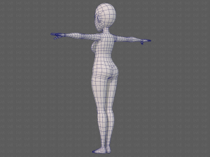 base mesh woman 23 Model 3D