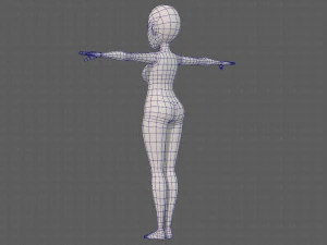 base mesh woman 23 3D Model