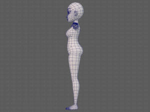 base mesh woman 23 Model 3D