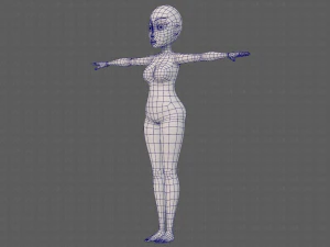base mesh woman 23 3D Model