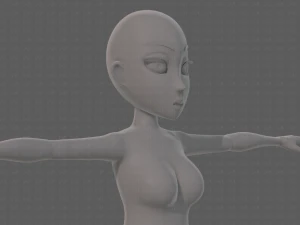 base mesh woman 23 3D Model