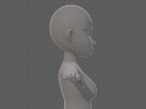 base mesh woman 23 Model 3D