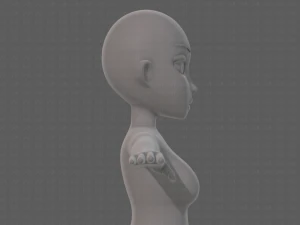 base mesh woman 23 3D Model