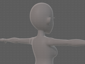 base mesh woman 23 Model 3D