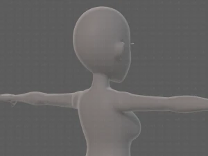 base mesh woman 23 3D Model