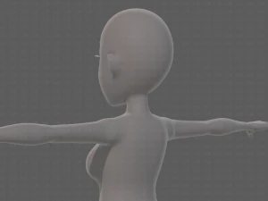 base mesh woman 23 3D Model