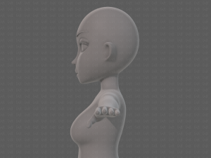 base mesh woman 23 Model 3D