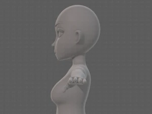 base mesh woman 23 3D Model