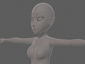 base mesh woman 23 Model 3D
